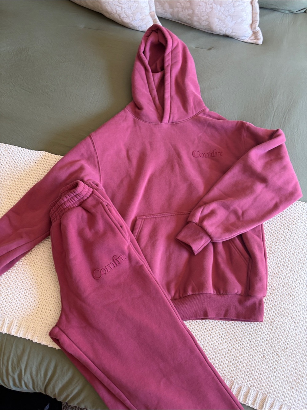 Womens Pink Hoodie & Jogger Set